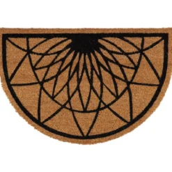 TAPIS IMPRIME DEMI LUNE 40X60CM COCO ROSACE
