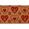 TAPIS IMPRIME 45X75CM COCO COEURS ROUGE