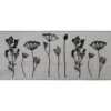TAPIS IMPRIME 50X120CM POLYAMIDE HERBIER GRIS