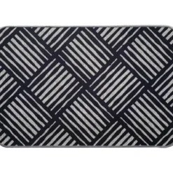 TAPIS IMPRIME 40X60CM POLYESTER AFRICA GRIS