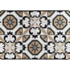TAPIS IMPRIME 40X60CM POLYESTER CARMEN BLANC