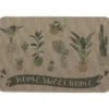 TAPIS IMPRIME 40X60CM POLYESTER HOME SWEET HOME BEIGE