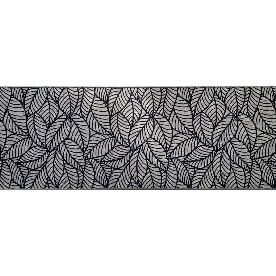 TAPIS IMPRIME 50X140CM POLYESTER JUNGLE GRIS