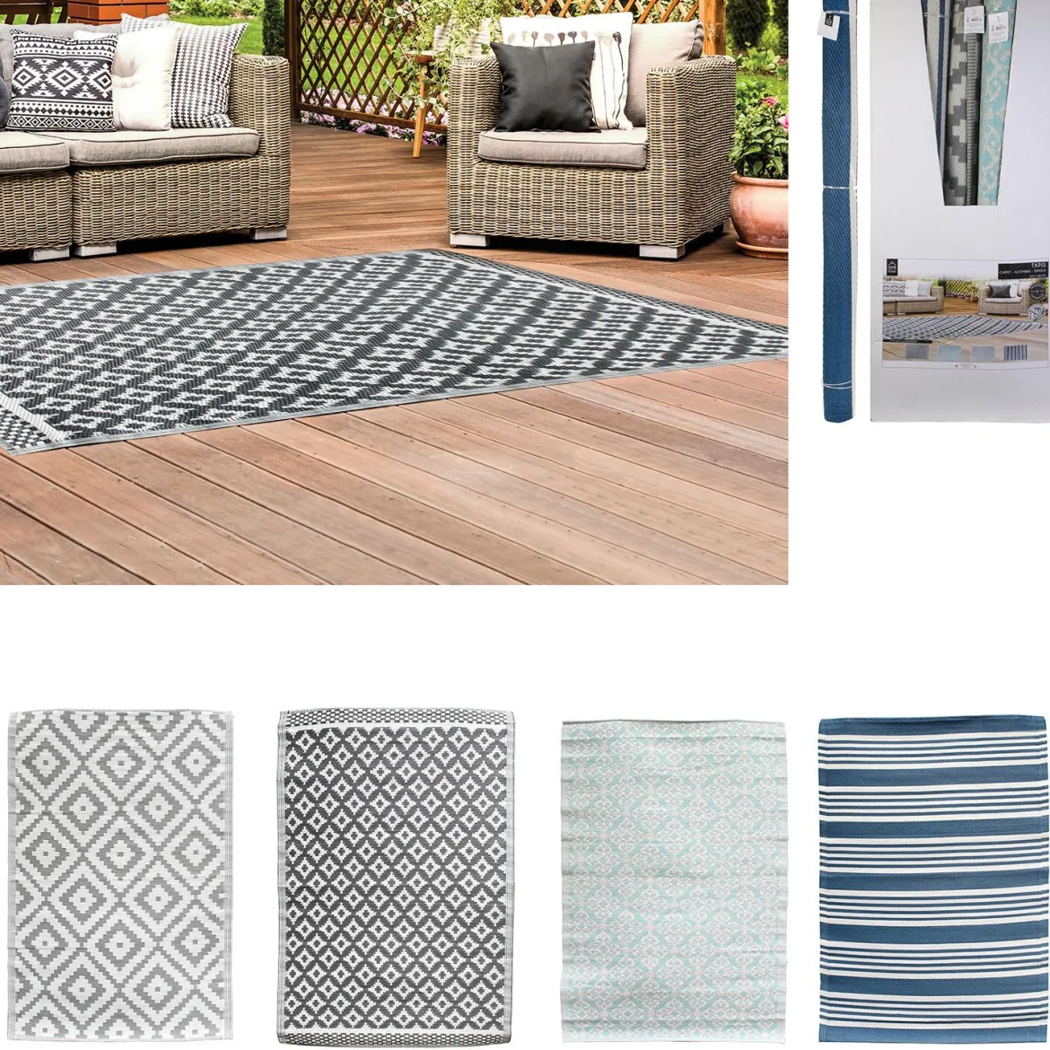 TAPIS INTERIEUR ET EXTERIEUR 120X180CM