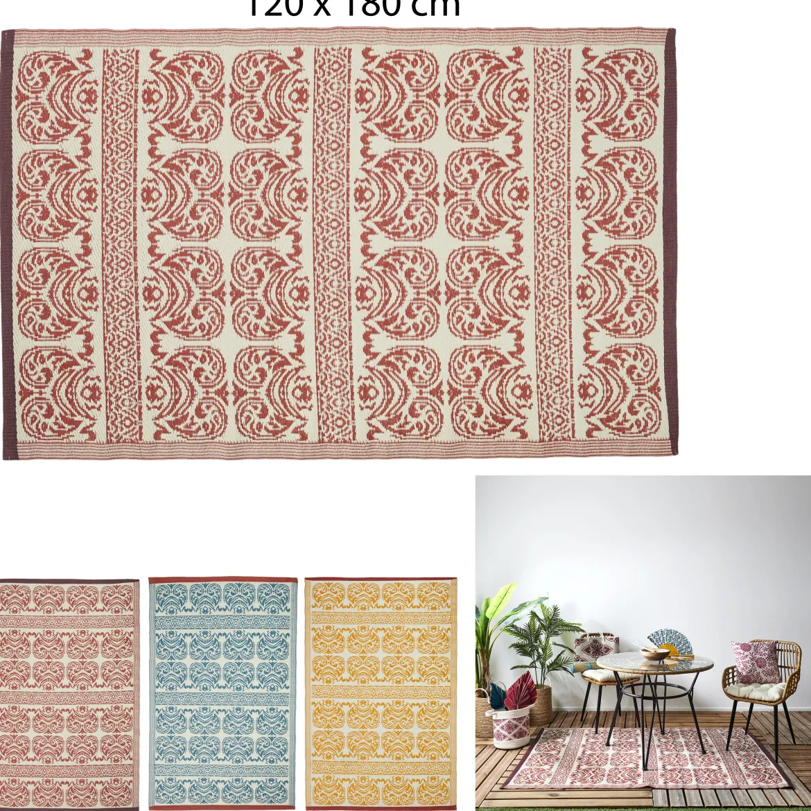 TAPIS INTERIEUR EXTERIEUR JAIPUR 120X180CM