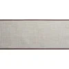 TAPIS JOHN 50X120CM VINYLE TISSE BICOLORE BEIGE GRIS