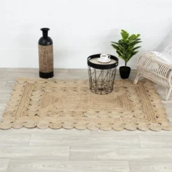 TAPIS JUTE AJOURE D.120X170CM