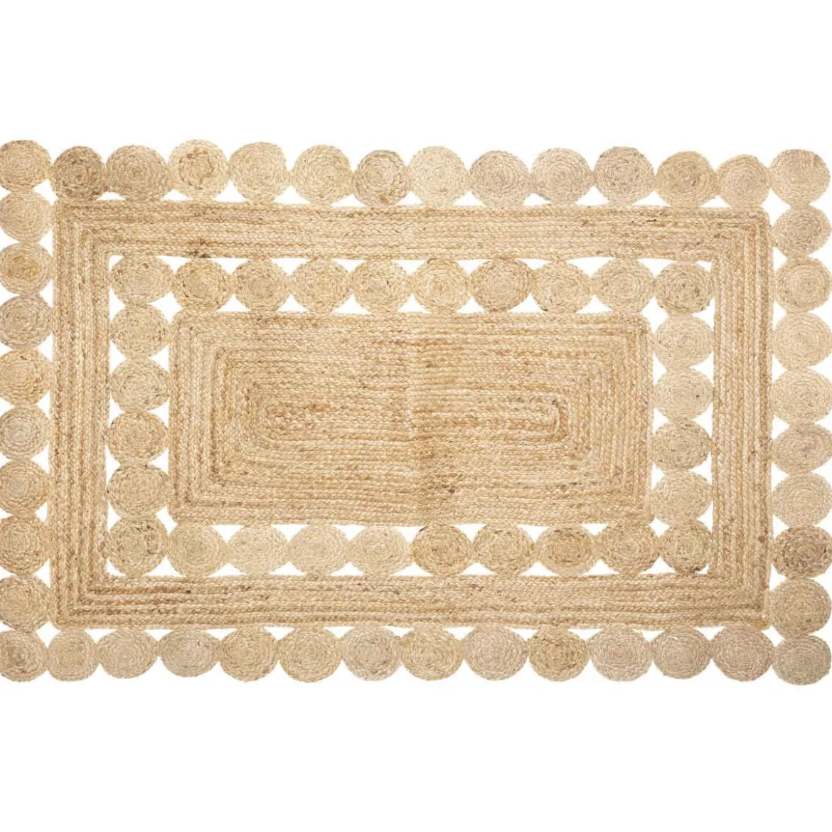 TAPIS JUTE AJOURE D.120X170CM