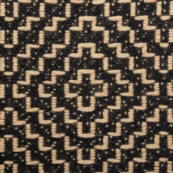 TAPIS JUTE COTON NOIR D.120X170CM