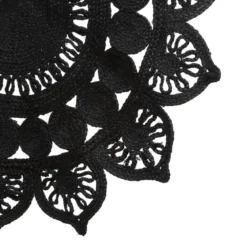 TAPIS JUTE DENTELLE NIGHT D.118CM