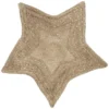 TAPIS JUTE ETOILE POIS DORES