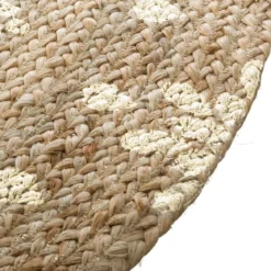 TAPIS JUTE GOLD SHINE D.115CM