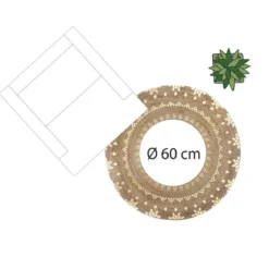 TAPIS JUTE GOLD SHINE D.115CM