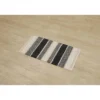 TAPIS LOUXOR COTON 45X90CM NOIR NATUREL