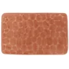 TAPIS MEMOIRE DE FORME MICROFIBRE GALET 50X80CM CUIVRE