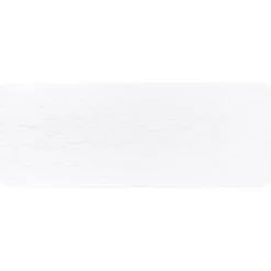 TAPIS MEMOIRE DE FORME MICROFIBRE GALET 45X120CM BLANC