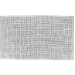 TAPIS MICROFIBRE BOULES UNI 45X75CM GRIS CLAIR