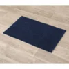 TAPIS MICROFIBRE BOULES 50X80CM BLEU MARINE