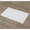 TAPIS MICROFIBRE BOULES 50X80CM BLANC