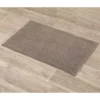TAPIS MICROFIBRE BOULES 50X80CM TAUPE