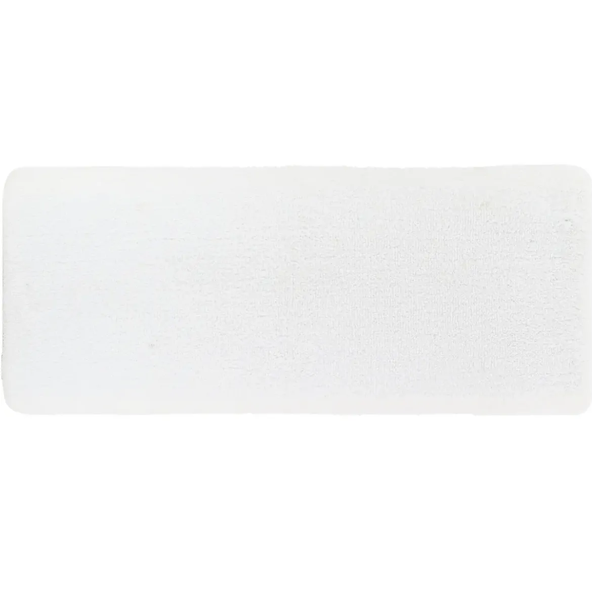 TAPIS MICROFIBRE DOUBLE VASQUE 50X120CM DESSOUS LATEX BLANC
