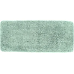 TAPIS MICROFIBRE DOUBLE VASQUE 50X120CM VERT AMANDE