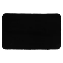 TAPIS MICROFIBRE DOUX DESSOUS LATEX 45X75CM NOIR