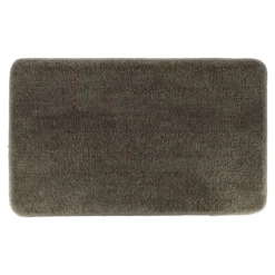 TAPIS MICROFIBRE DOUX DESSOUS LATEX 45X75CM TAUPE