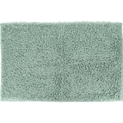 TAPIS MICROFIBRE PETITE CHENILLE 50X80CM VERT EUCALYPTUS