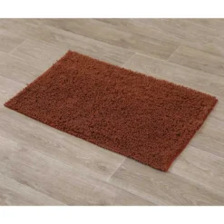 TAPIS MICROFIBRE PETITE CHENILLE 50X80CM CUIVRE