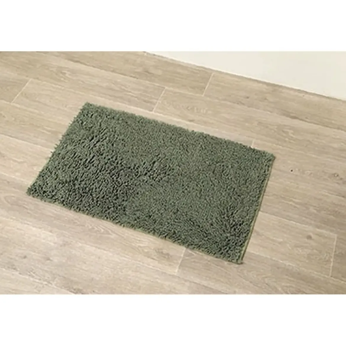 TAPIS MICROFIBRE PETITE CHENILLE 50X80CM KAKI