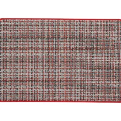 TAPIS PIXEL 45X60CM POLYESTER TISSE ROUGE