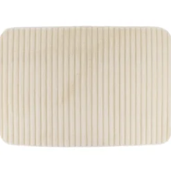 TAPIS POLYESTER STRIE 40X60CM NATUREL