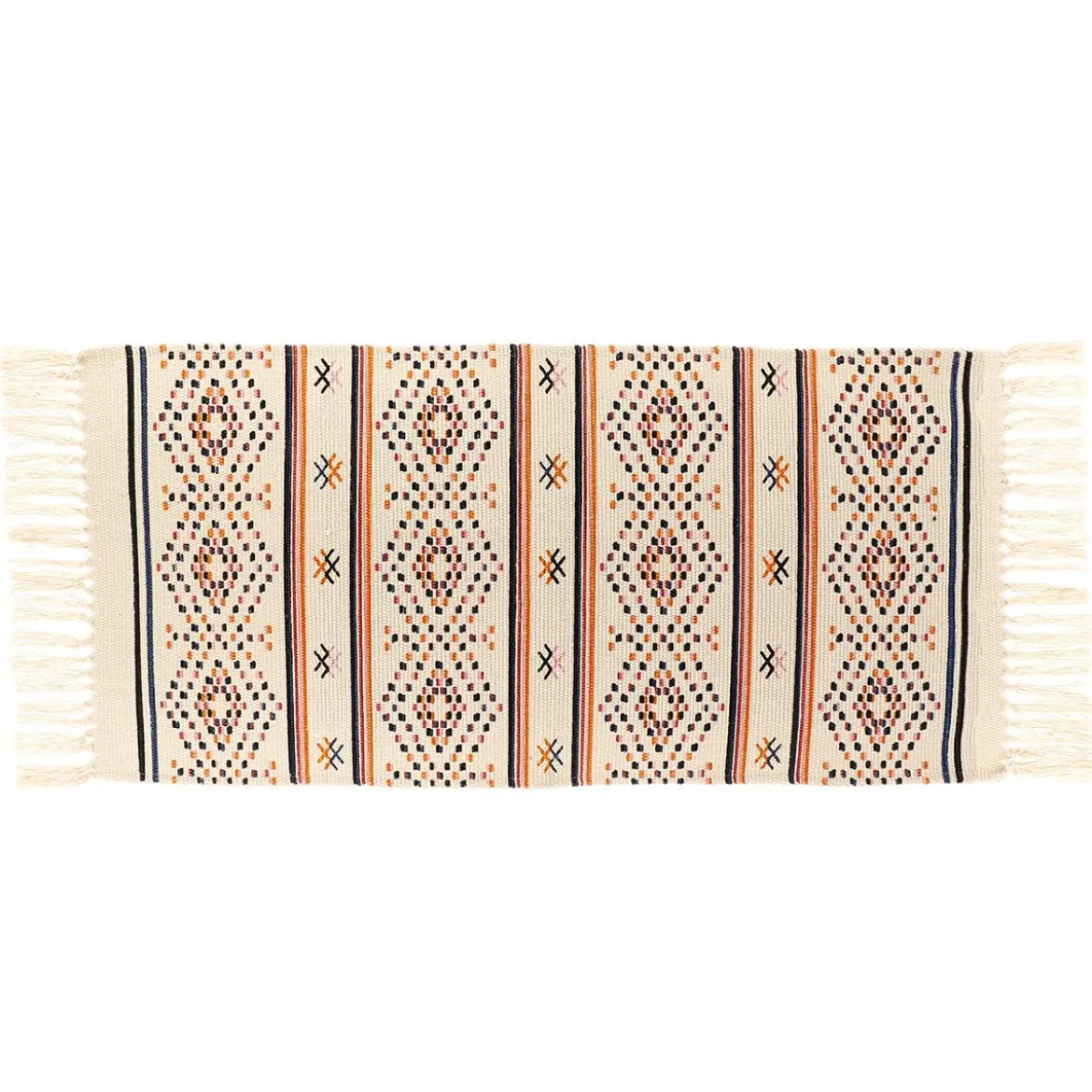 TAPIS PUEBLA IMPRIME 45X90CM MULTICOLORE