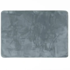 TAPIS RECTANGLE 120X170CM FLANELLE UNIE FLANOU GRIS