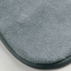 TAPIS RECTANGLE 120X170CM FLANELLE UNIE FLANOU GRIS