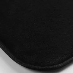 TAPIS RECTANGLE 120X170CM FLANELLE UNIE FLANOU NOIR