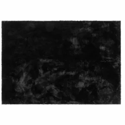 TAPIS RECTANGLE 120X170CM IMITATION FOURRURE FELINE NOIR