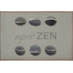 TAPIS RECTANGLE 40X60CM IMPRIME ESPRIT ZEN