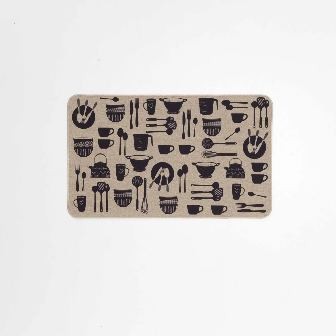 TAPIS RECTANGLE 45X75CM TISSE IMPRIME KITCHEN