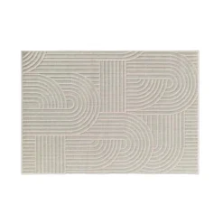 TAPIS RECTANGLE 120X170CM TISSE PLAT RELIEF EZIO