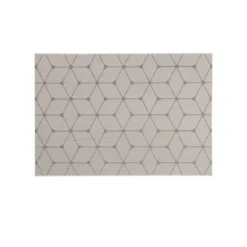 TAPIS RECTANGLE 120X170CM TISSE PLAT HEXAGON