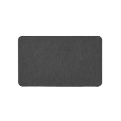 TAPIS RECTANGLE 45X75CM TISSE UNI SIMEO ANTHRACITE