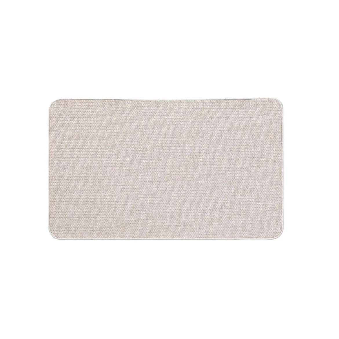 TAPIS RECTANGLE 45X75CM TISSE UNI SIMEO NATUREL