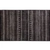 TAPIS RECTANGLE 68X110CM VISCOSE TISSEE TALLULAH NOIR