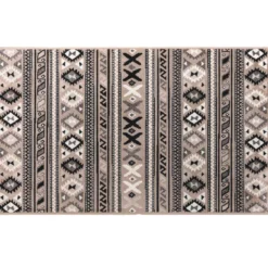 TAPIS RECTANGLE 68X110CM VISCOSE TISSEE SAKARI TAUPE