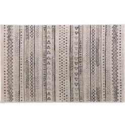 TAPIS RECTANGLE 68X110CM VISCOSE TISSEE TALLULAH NATUREL