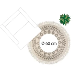 TAPIS ROND ETHNIQUE D.120CM