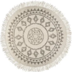 TAPIS ROND ETHNIQUE D.120CM