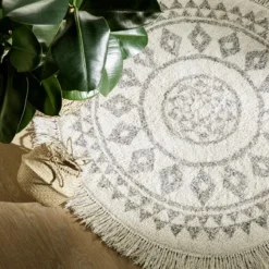 TAPIS ROND ETHNIQUE D.120CM